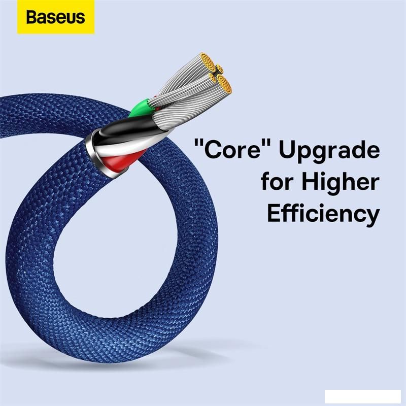 Кабель Baseus Crystal Shine USB Type-A - Lightning (2 м, синий)