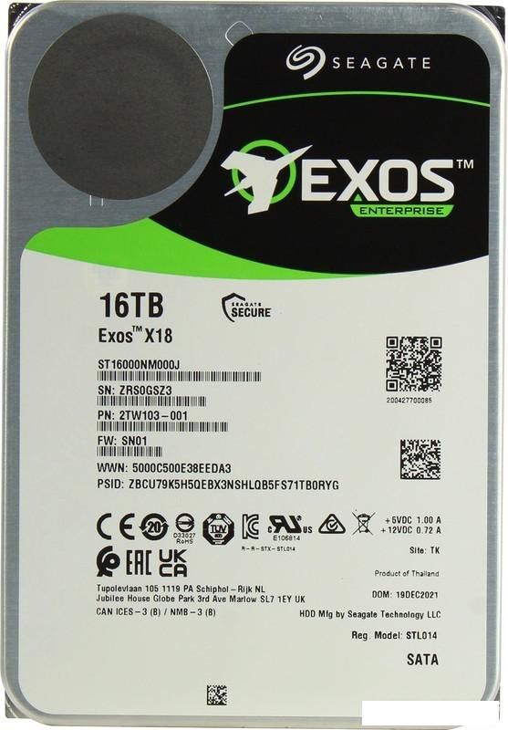 Жесткий диск Seagate Exos X18 16TB ST16000NM000J