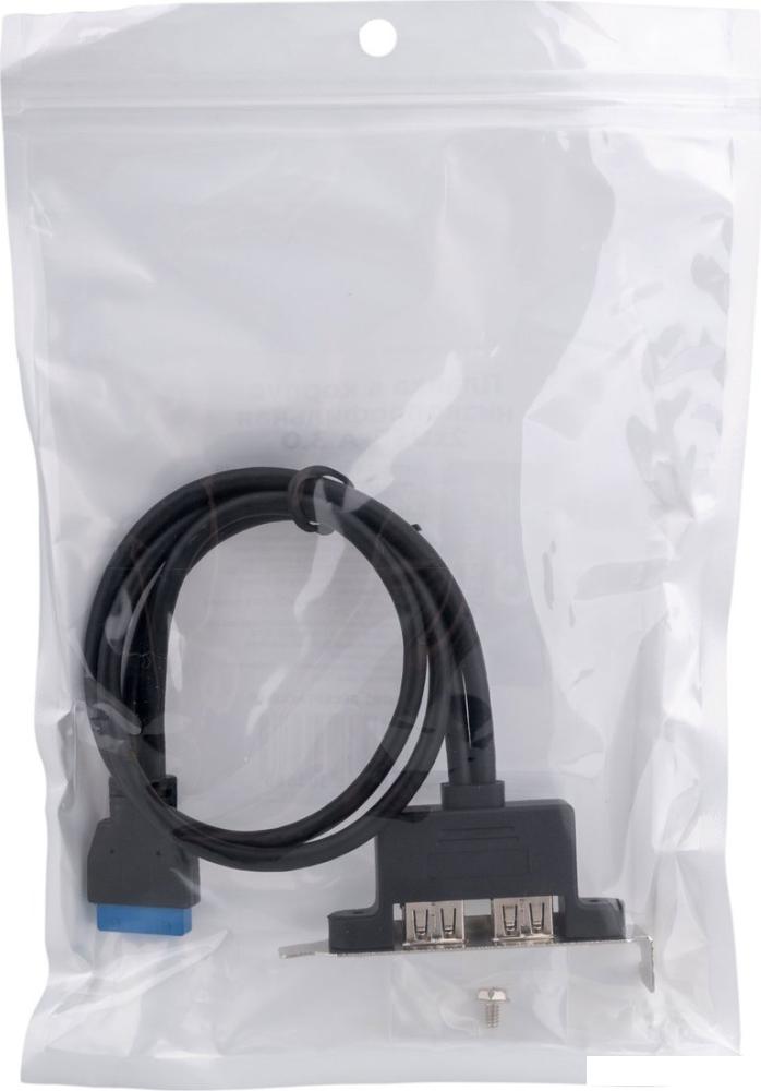 Планка Cablexpert CC-USB3-RECEPTACLE-LP