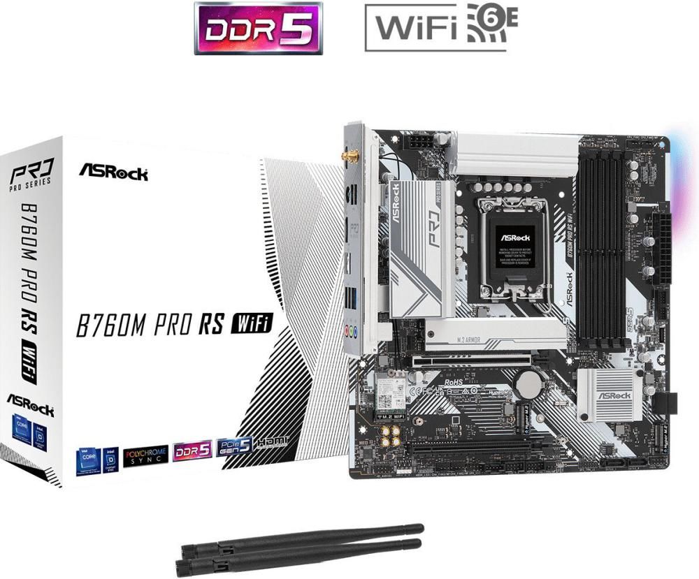 Материнская плата ASRock B760M Pro RS WiFi