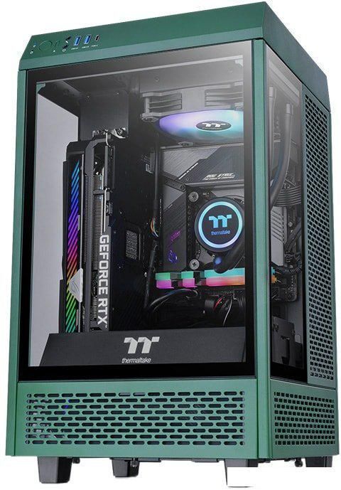 Корпус Thermaltake The Tower 100 Mini Racing Green CA-1R3-00SCWN-00