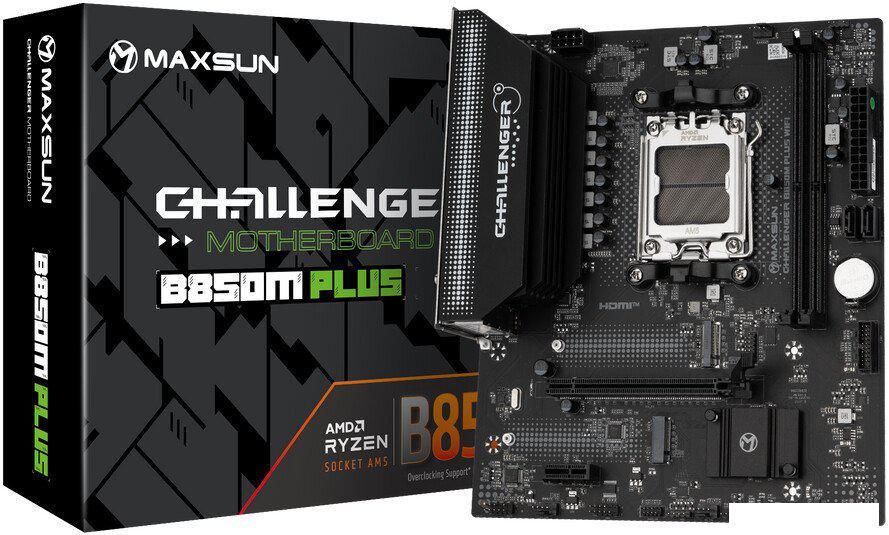 Материнская плата Maxsun Challenger B850M Plus WiFi