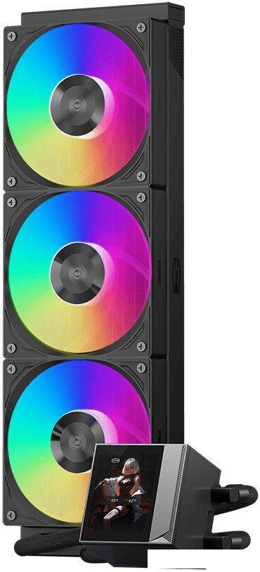 Система жидкостного охлаждения для процессора PCCooler DC360 Pro ARGB Display (черный)
