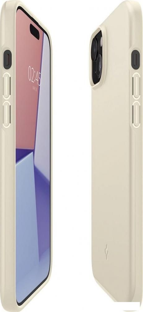 Чехол для телефона Spigen Thin Fit для iPhone 15 ACS06782 (бежевый)