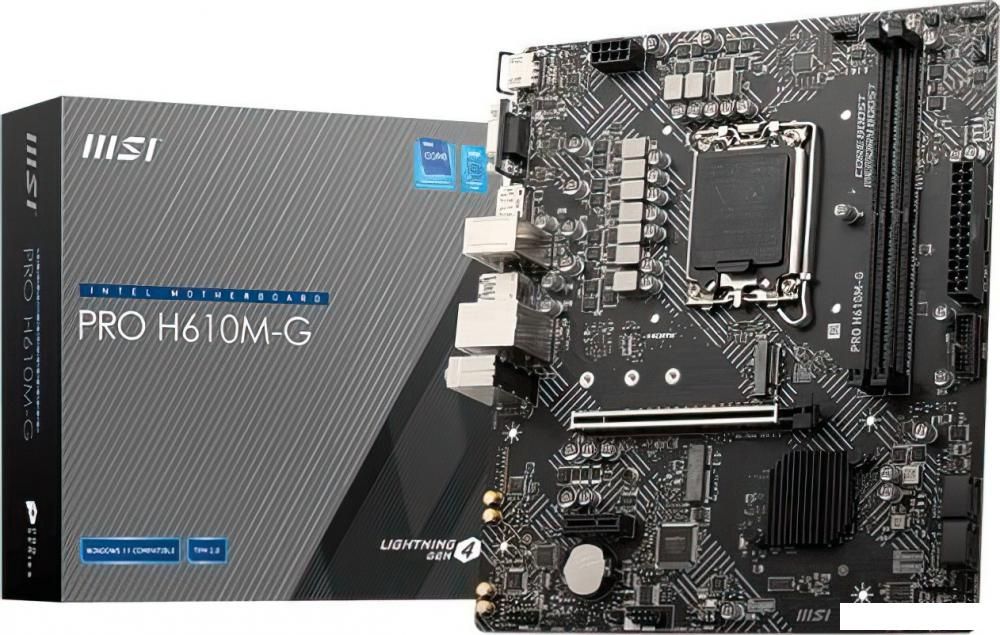 Материнская плата MSI Pro H610M-G