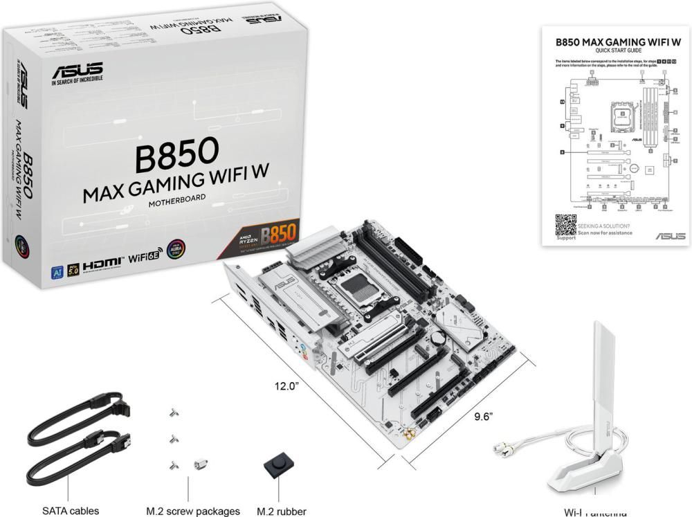 Материнская плата ASUS B850 MAX Gaming WiFi W