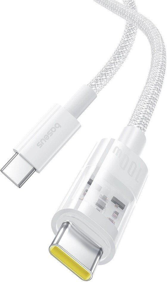 Кабель Baseus Gem Fast-Charging Data Cable 100W USB Type-C - USB Type-C (2 м, белый)