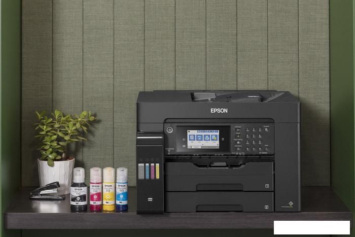 МФУ Epson L15150 (ресурс стартовых контейнеров 6500/5200, контейнер 112)