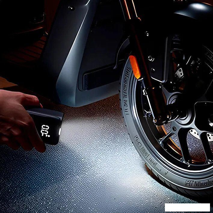 Автомобильный компрессор Xiaomi Mijia Compact Portable Electric Air Compressor MJBXCQBQW (китайская версия)