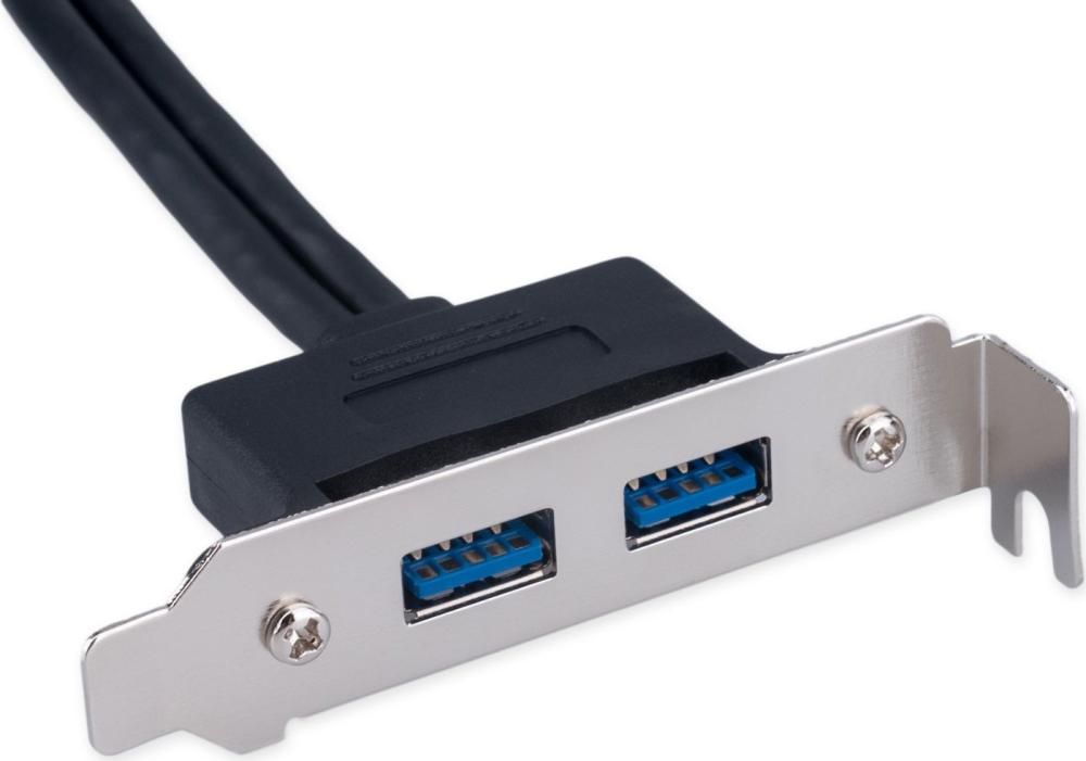 Планка Cablexpert CC-USB3-RECEPTACLE-LP