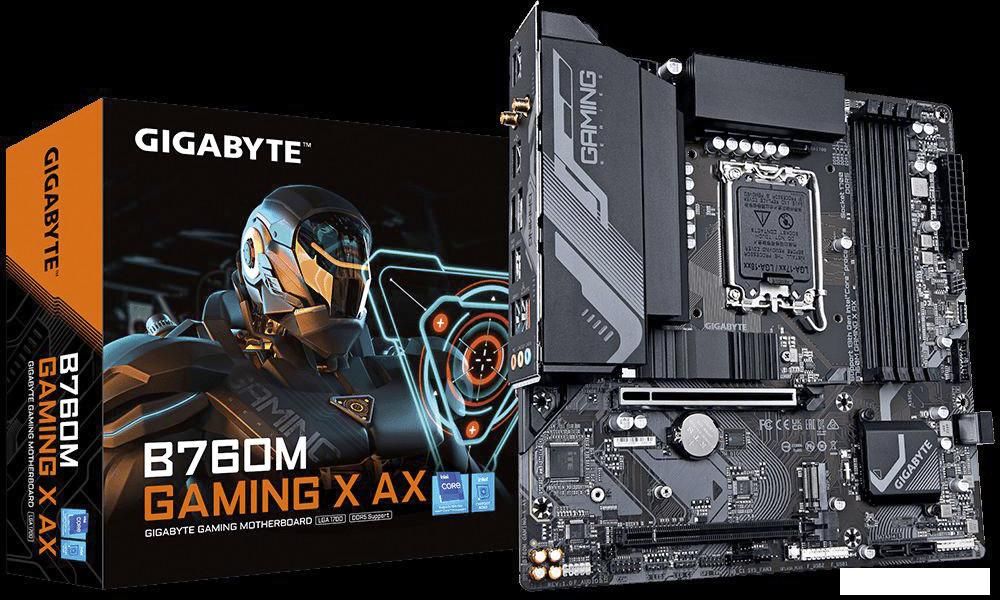 Материнская плата Gigabyte B760M Gaming X AX (rev. 1.x)