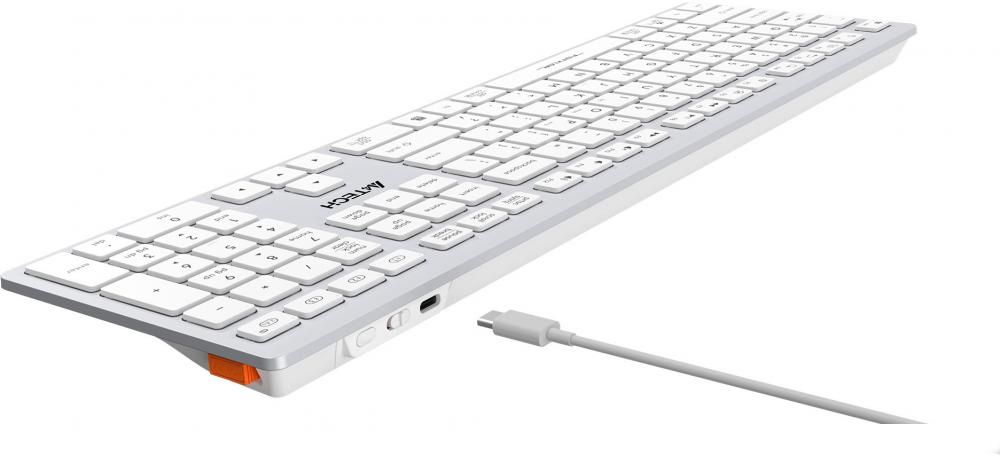 Клавиатура A4Tech Fstyler FBX50C (серебристый/белый)