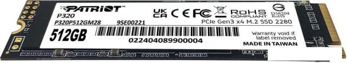 SSD Patriot P320 512GB P320P512GM28