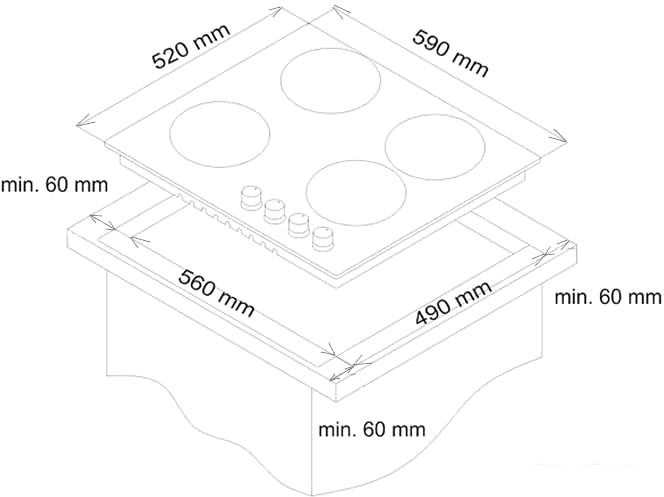 Варочная панель Simfer H60Q40B411