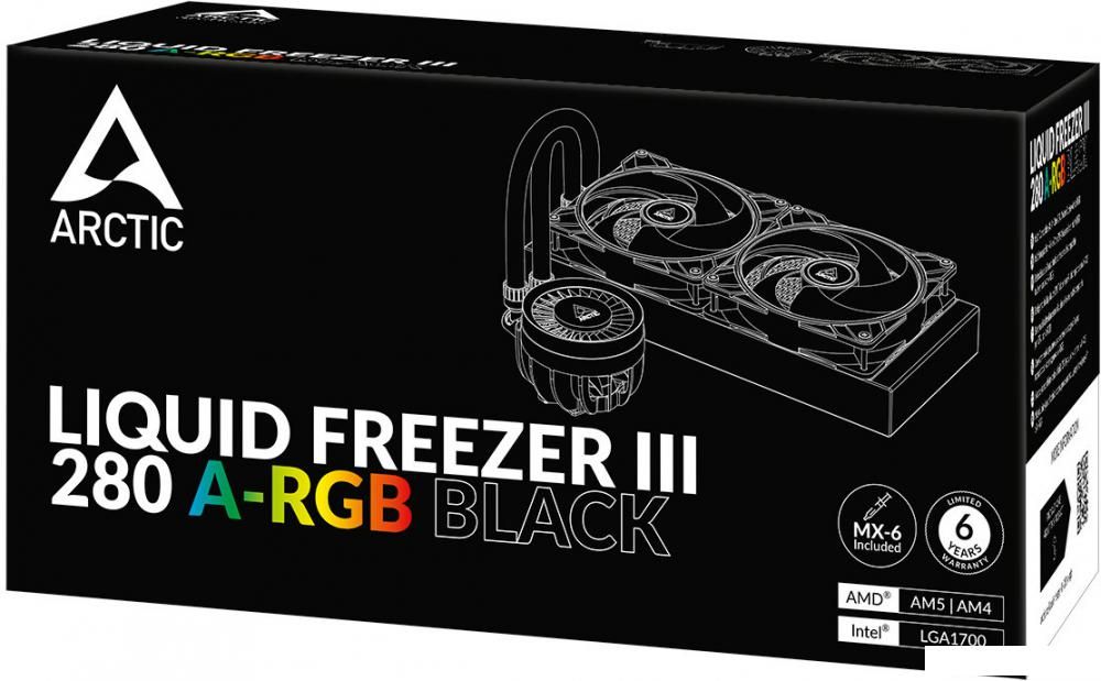 Жидкостное охлаждение для процессора Arctic Liquid Freezer III 280 A-RGB Black ACFRE00143A