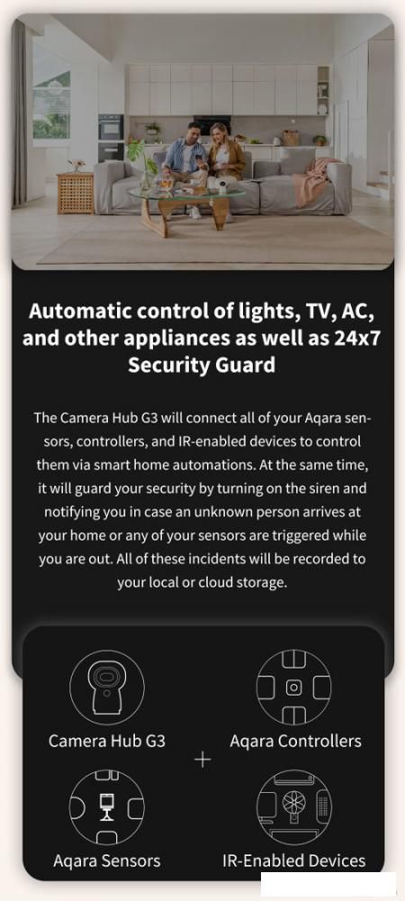 IP-камера Aqara Camera Hub G3 (международная версия)