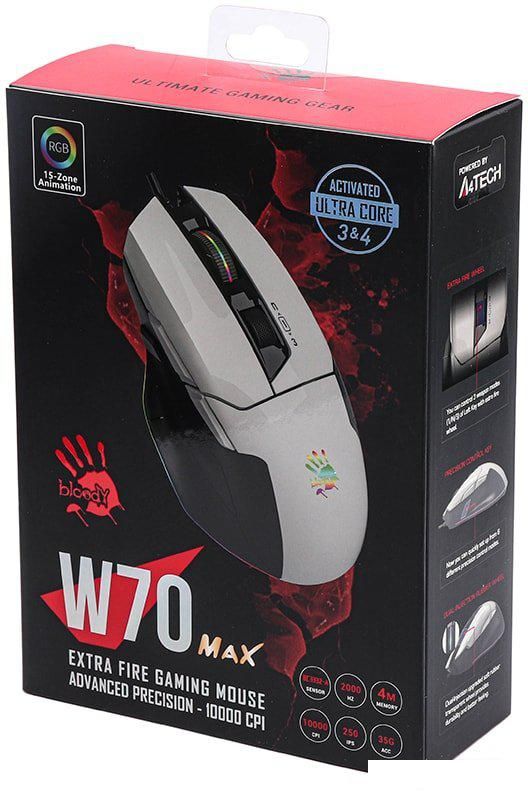Игровая мышь A4Tech Bloody W70 Max (белый)