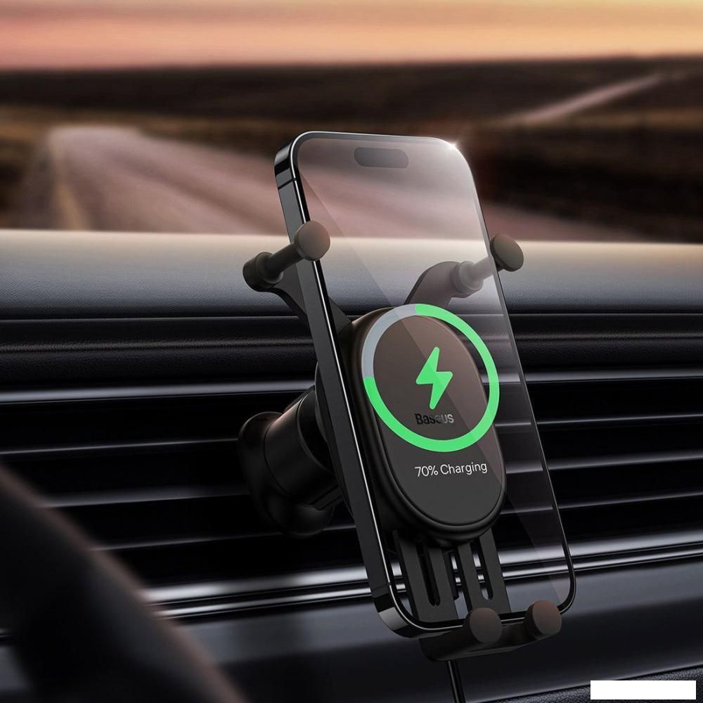Держатель для смартфона Baseus Wireless Charging Car Mount 15W SUWX030001
