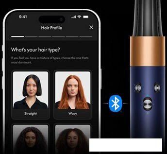 Фен-стайлер Dyson Airwrap Complete Long HS08 i.d. (с переходником на евровилку, берлинская лазурь/медный)