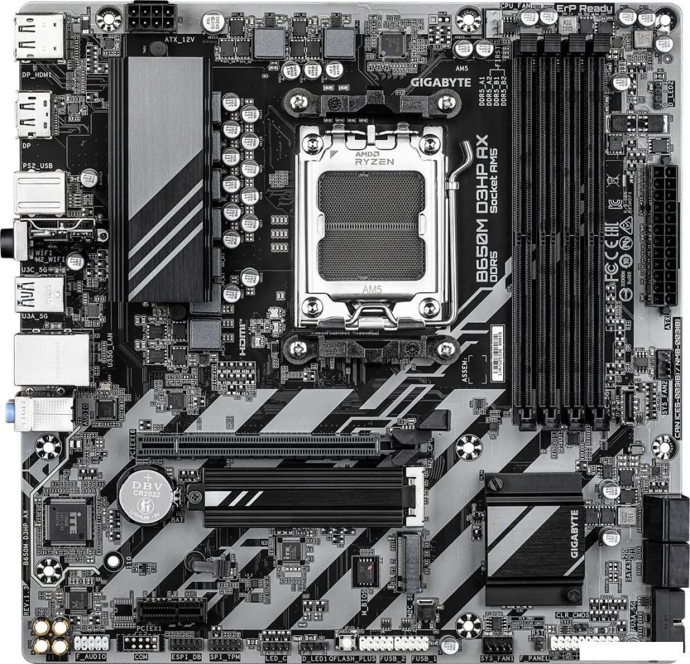 Материнская плата Gigabyte B650M D3HP AX (rev. 1.3)