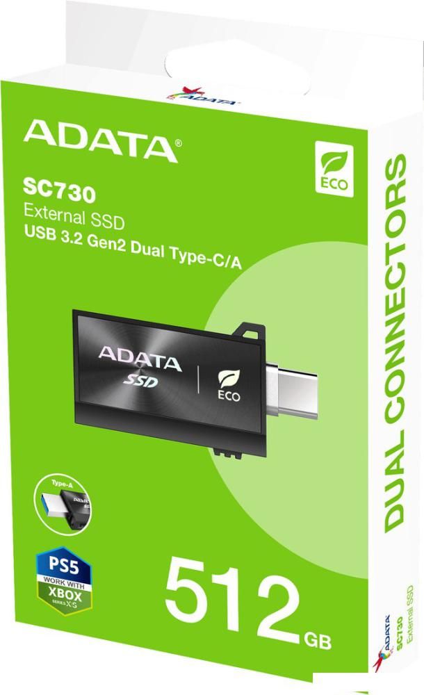 Внешний накопитель ADATA SC730 512GB SC730-512G-CACTI
