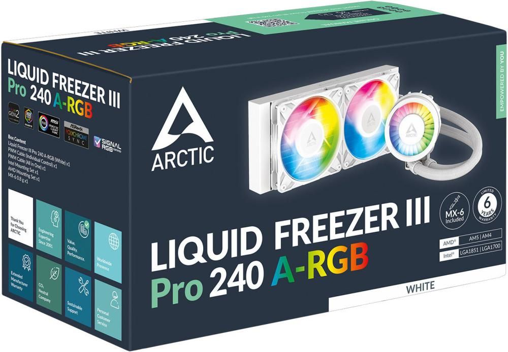 Система жидкостного охлаждения для процессора Arctic Liquid Freezer III Pro 240 A-RGB ACFRE00186A