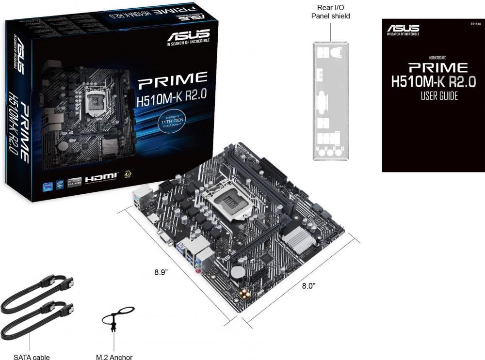 Материнская плата ASUS Prime H510M-K R2.0