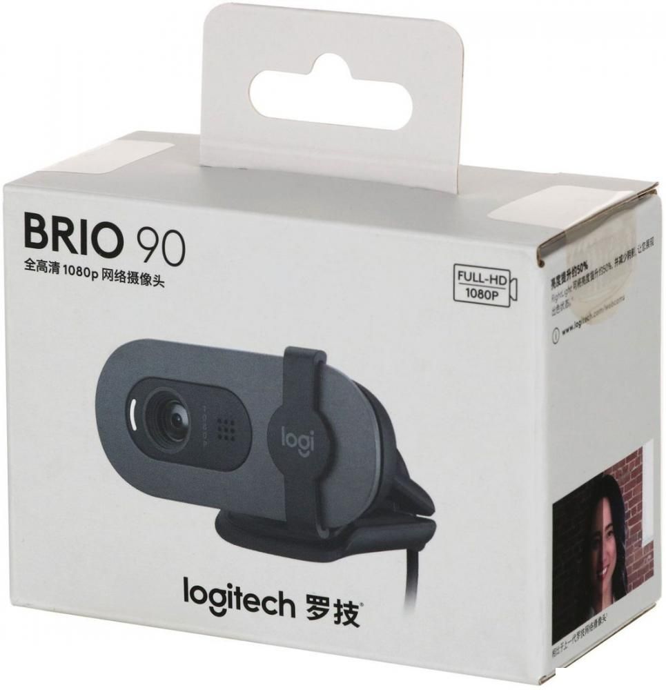 Веб-камера Logitech Brio 90 (графит)