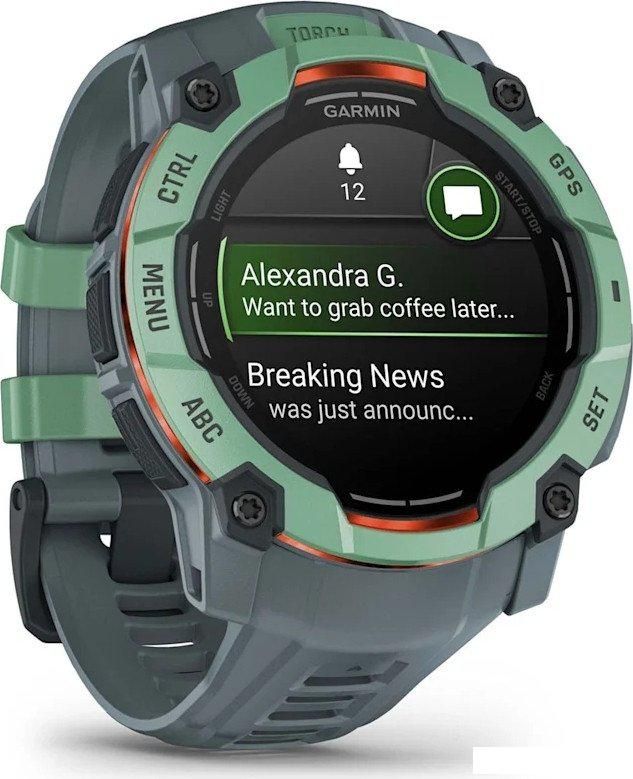 Умные часы Garmin Instinct 3 50 мм (зеленый)