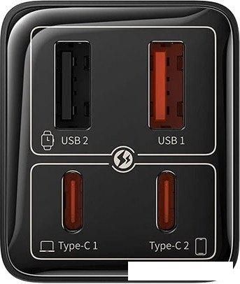 Сетевое зарядное Baseus GaN6 Pro Fast Charger 2C + 2U 100W P10162705112-00 (черный)