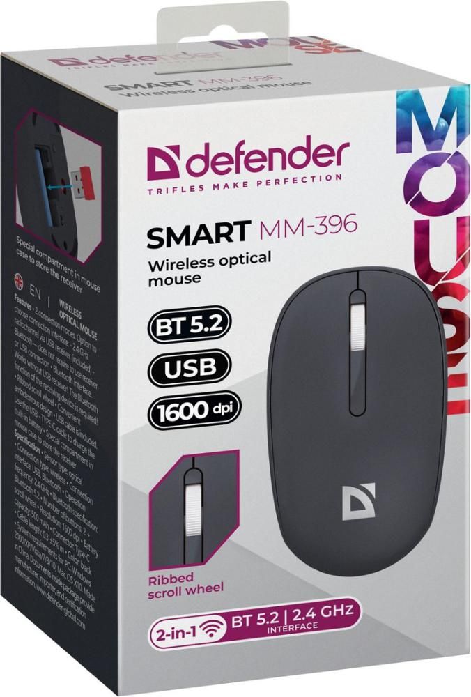 Мышь Defender Smart MM-396 (черный)