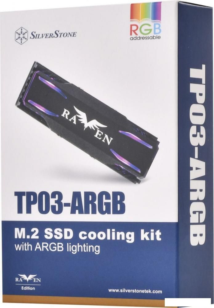 Радиатор для SSD SilverStone TP03-ARGB