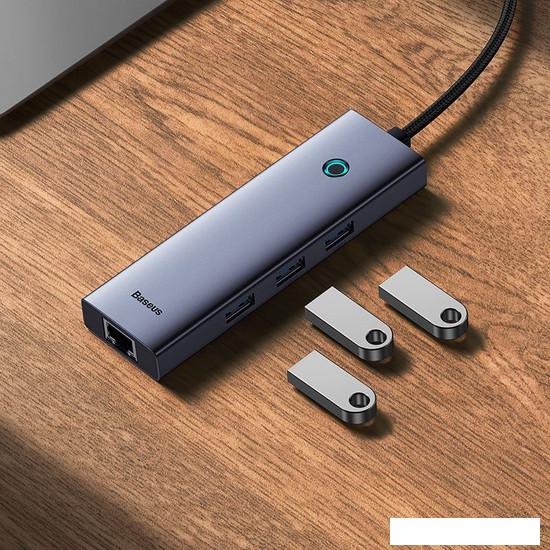 USB-хаб Baseus Flite Series 4-Port USB-A Hub B0005280A813-01