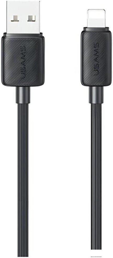 Кабель Usams US-SJ689 USB Type-A - Lightning (1 м, черный)