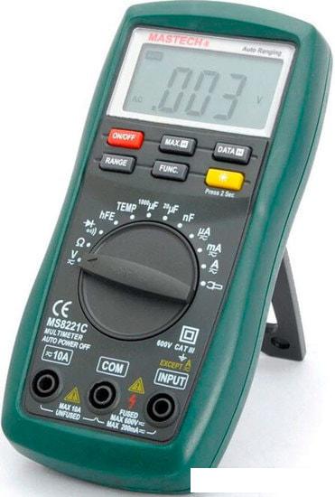 Мультиметры, токовые клещи, индикаторные отвертки Mastech MS8221С
