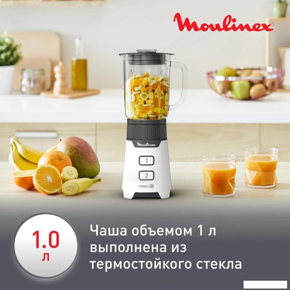 Стационарный блендер Moulinex LM16L110 (белый)