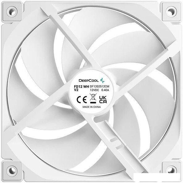 Вентилятор для корпуса DeepCool FD12 WH V2 R-FD12V2-WHNPN1-G