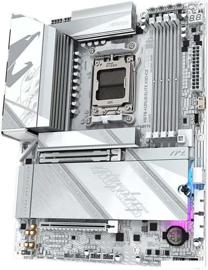 Материнская плата Gigabyte X870 Aorus Elite X3D Ice