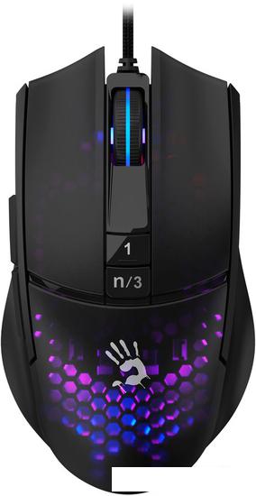 Игровая мышь A4Tech Bloody L65 Max (черный/фиолетовый)