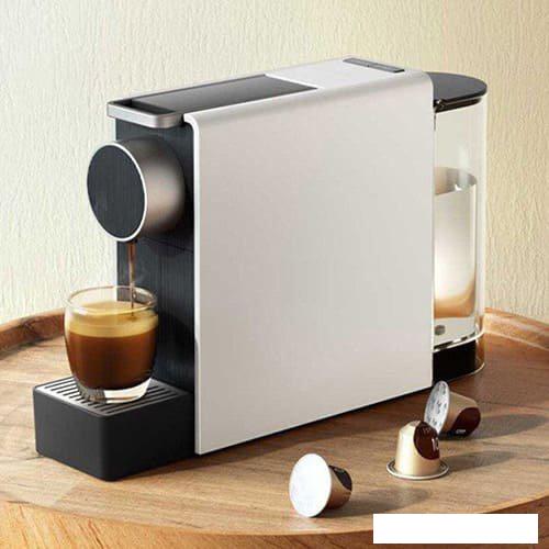 Капсульная кофеварка Scishare Capsule Coffee Machine Mini S1201 (с переходником на евровилку, серый)
