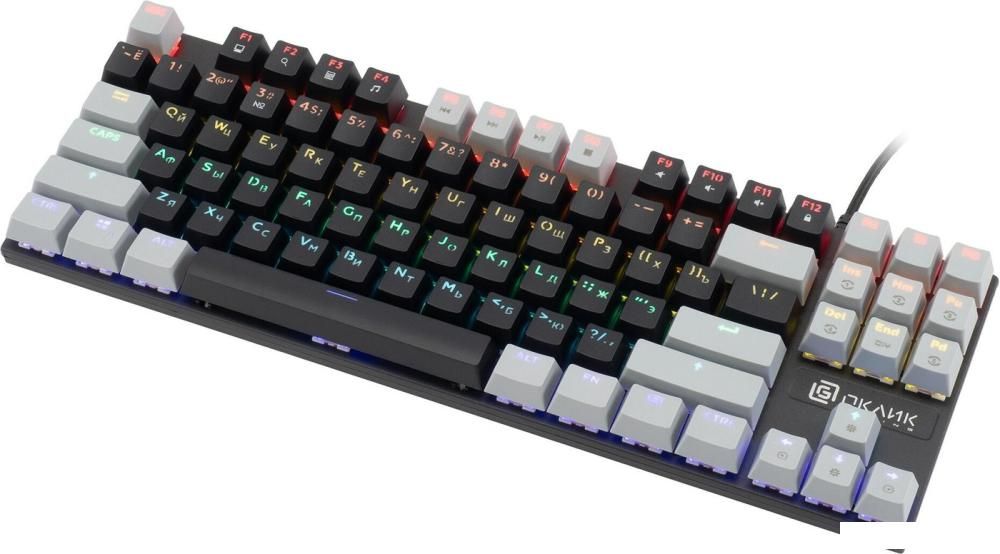 Клавиатура Оклик K600X (черный/серый)