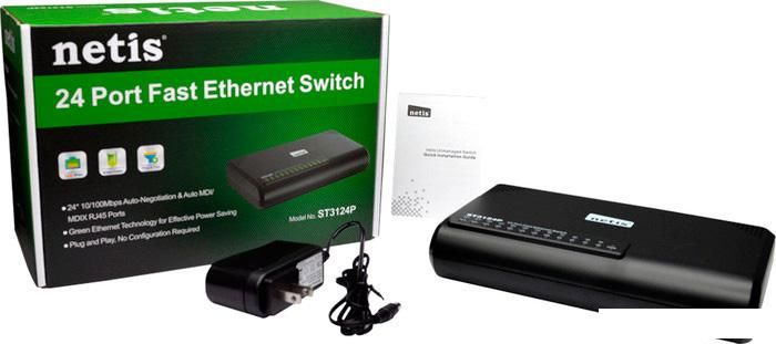 Неуправляемый коммутатор Netis ST3124P