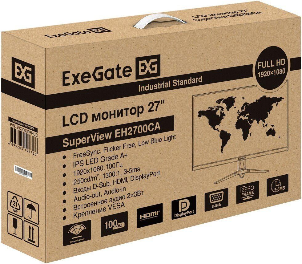 Монитор ExeGate SuperView EH2700CA EX300398RUS