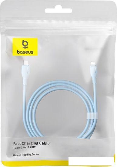 Кабель Baseus Pudding Series USB Type-C - Lightning (2 м, голубой)