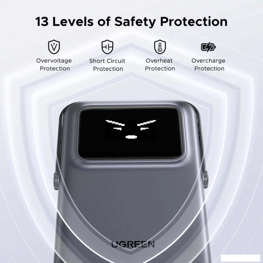 Внешний аккумулятор Ugreen PB572 10000mAh (серый)