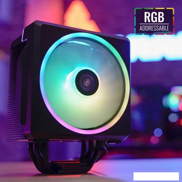 Кулер для процессора AeroCool Cylon 4F WH ARGB PWM 4P