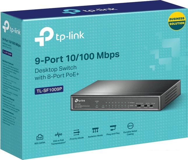 Неуправляемый коммутатор TP-Link TL-SF1009P