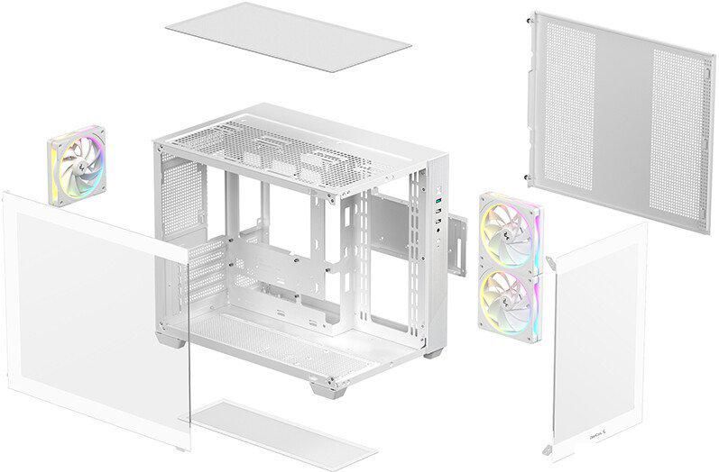 Корпус DeepCool CG330 3F WH R-CG330-WHNGM3-G