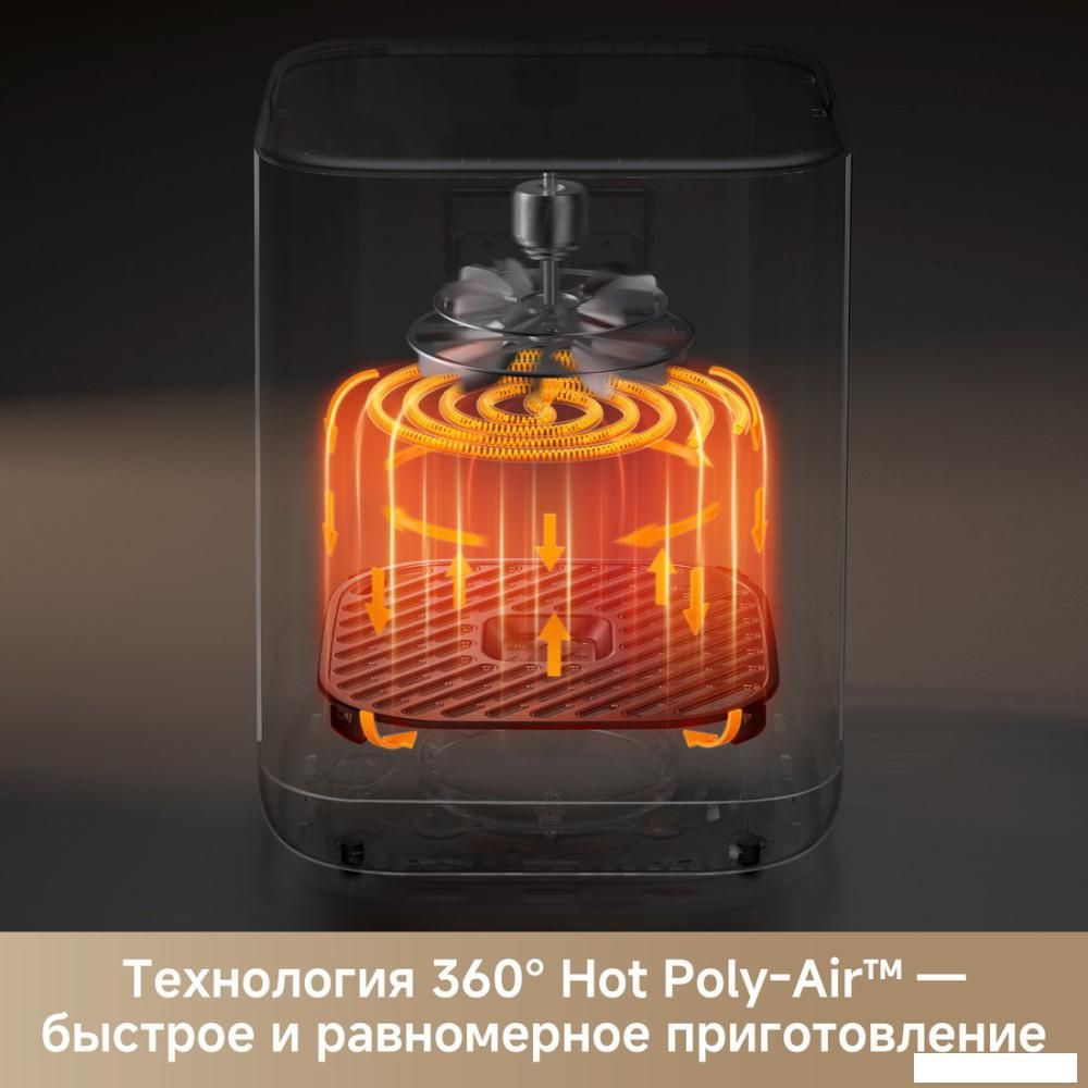 Аэрогриль (аэрофритюрница) Trouver Air Fryer FD10s Pro 6L (черный)