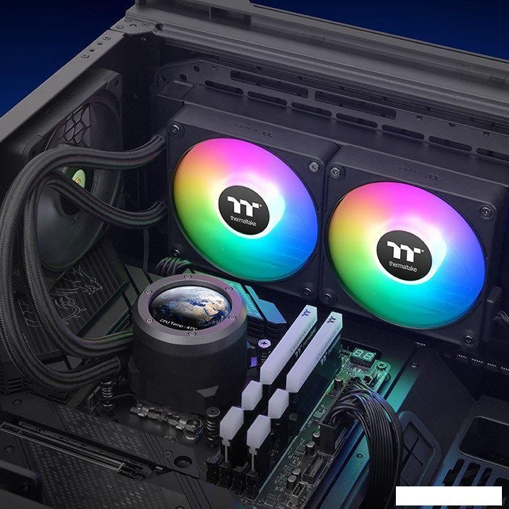 Жидкостное охлаждение для процессора Thermaltake TH240 V2 Ultra EX ARGB CL-W414-PL12SW-A